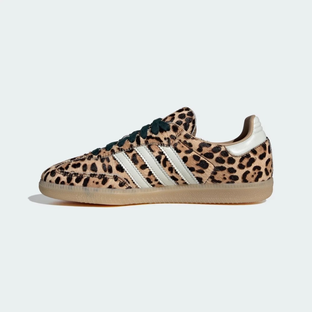 adidas Samba OG Women's Size 7.5 Shoes Leopard Print Magic Beige Sneakers KI6674 - Picture 4 of 10